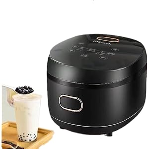 Boba Cooker Commercial Boba Pot 5L Automatic Pearl Tapioca Cooker for Boba Tea & Bubble Tea & Milk Tea Touchscreen 110V