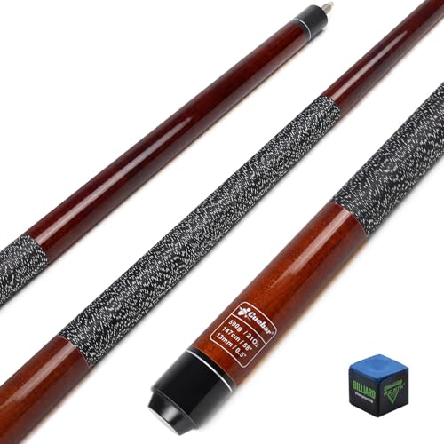 Cuebar 58in Pool Cue - 2-Piece Maple with 13mm Tip