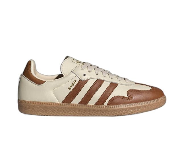 Image of adidas Samba Og W Women's 3 Strip Retro 70S Limt EDI Trainers (White Brown, US 7)