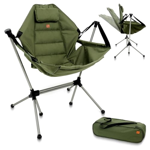 Capricorn Held Hängesessel mit Gestell bis 150 kg, Campingstuhl faltbar, Angelstuhl, Swinging Hanging Hammock Chair Camping