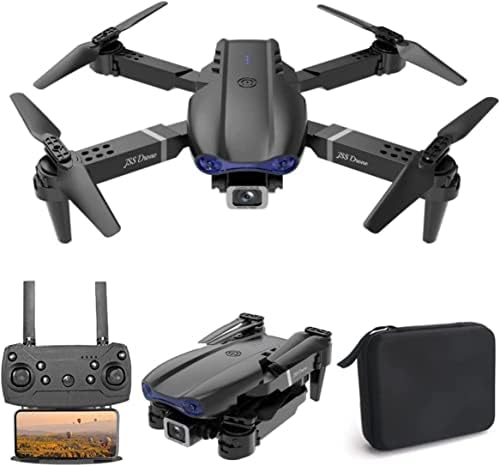 Drone with 1080P Dual HD Camera - 2023 Upgradded RC Quadcopter for Adults and Kids, WiFi FPV RC Drone for Beginners Live Video HD Wide Angle RC Aircraft, Trajectory Flight, Altitude Hold（Black）