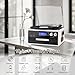 9 in 1Record Player with Bluetooth AM FM Radio USB SD MMC CD Cassette Playback Remote Control and Built in Dual Speakers 3 Speed Turntable for Home Entertainment