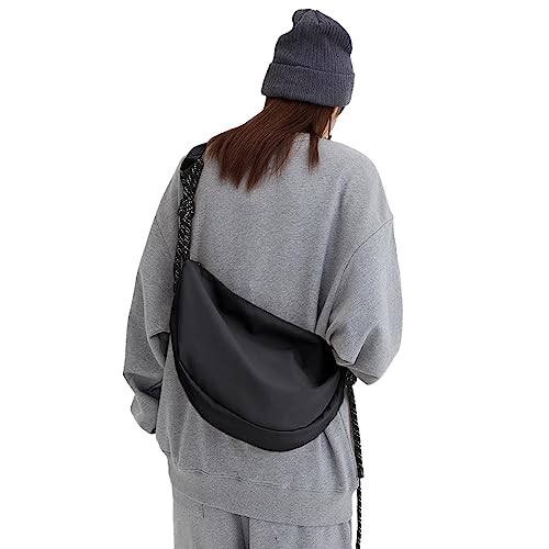 Hobo Crossbody Bag for Women, Nylon Crescent Bag, Trendy Dumpling Cross Body Bag, Half Moon Shoulder Bag2