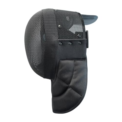 B Baosity Fencing Mask Universal Protector Kendo Fencing Helmet for Training Sports Supplies, XL, Black