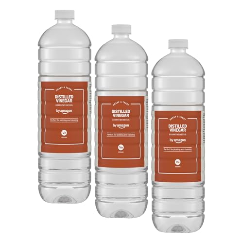 by Amazon Vinagre De Alcohol, 1L (Paquete de 3)
