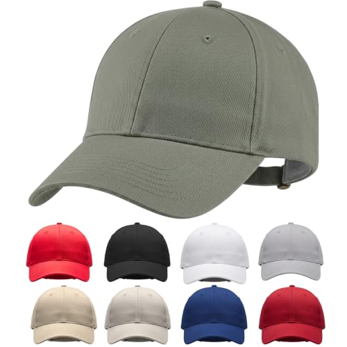 Image of A2Z Mens Plain Baseball Cap Breathable Polyester Cotton - Baseball Cap AZ4819 Khaki