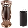 GHFHF Outdoor/Indoor Rubbish Bin Roestvrij staal Prullenbak Asbak Outdoor Verticale Sigaret Butt Rookbak Afvalcontainer