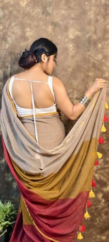 Image of Pure Cotton Saree | Soft & Lightweight | Handloom Woven Elegance for Festive & Casual Wear