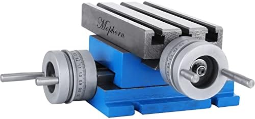 Mophorn Milling Machine Work Table Slide Milling Working Cross Table Machine Compound Slide Milling TablePrecision Milling Cross Worktable (7.3 x 4 Inch)