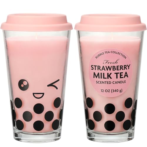 Strawberry Boba Scented Candle