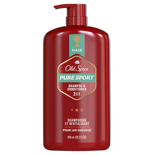 Old Spice Mens 2-in-1 Shampoo and Conditioner Set, Pure Sport, For All Hair Types, Healthier, Fuller, More Moisturized Looking Hair, 29.2 fl oz Each, Twin Pack - image 8