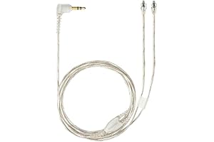 KBear 64-Inch Detachable Earphone Cable for SE Earphones (Clear)