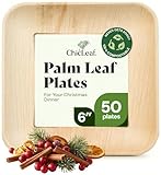 Chic Leaf Platos compostables de hoja de palma, tablas de charcutería y