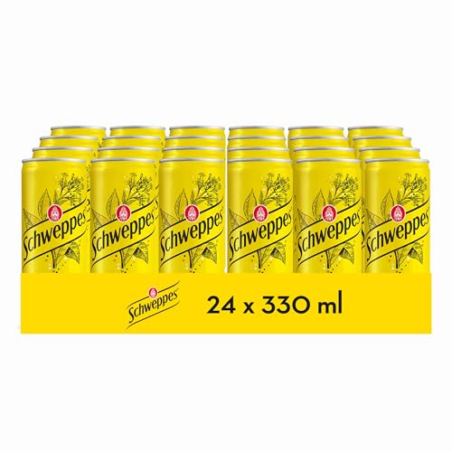 Schweppes Tónica original, bebida refrescante - lata, pack 24 x 33 cl