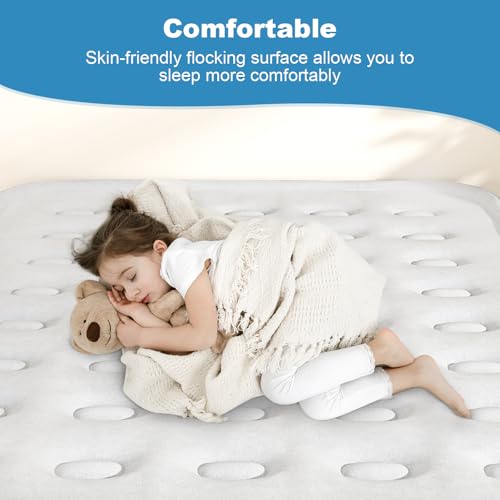Nyabtst Air Mattress Queen with Built in Pump - 16 Inch Sturdy Blow Up Mattress - 3 Minutes Inflatable Mattress for Home or Camping - Air Bed Max Weight Capacity 660 lbs HHYY の商品画像 2