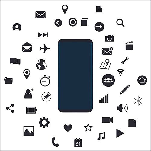 Social Media Chats Multicolour Air Conditioner Split Wall Sticker for Home décor (PVC Vinyl Multicolour)