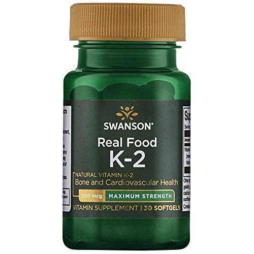 Swanson Maximum Strength Natural Vitamin K2 200 mcg 30 Sgels