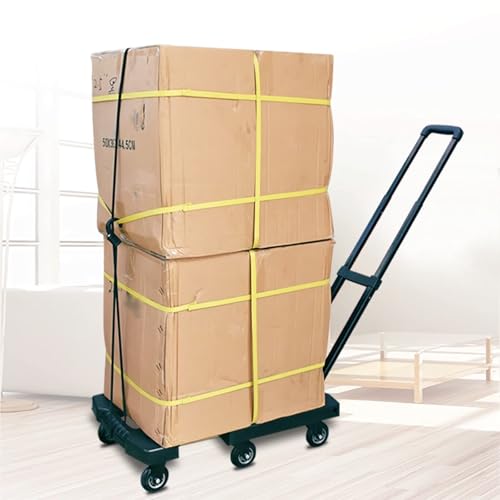 Carretilla plegable QUQUQ con 6 ruedas y mango ajustable miniatura 4