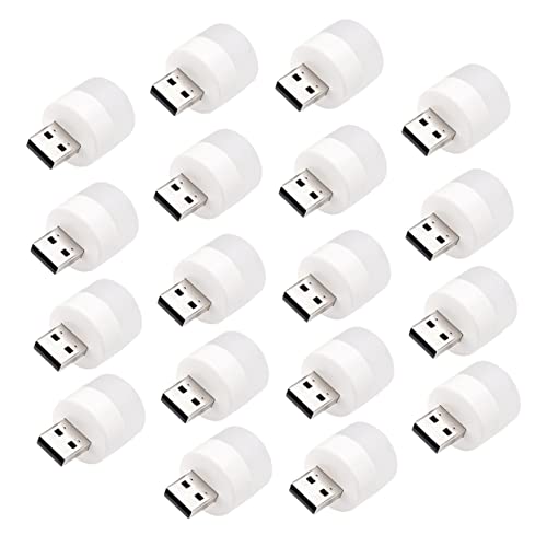 Mikikit 18pcs USB Night Light Portable Led Illumination Lamp High Brightness Low Power Consumption for Indoor Use Compact Ambient Lighting for Bedrooms and Travel