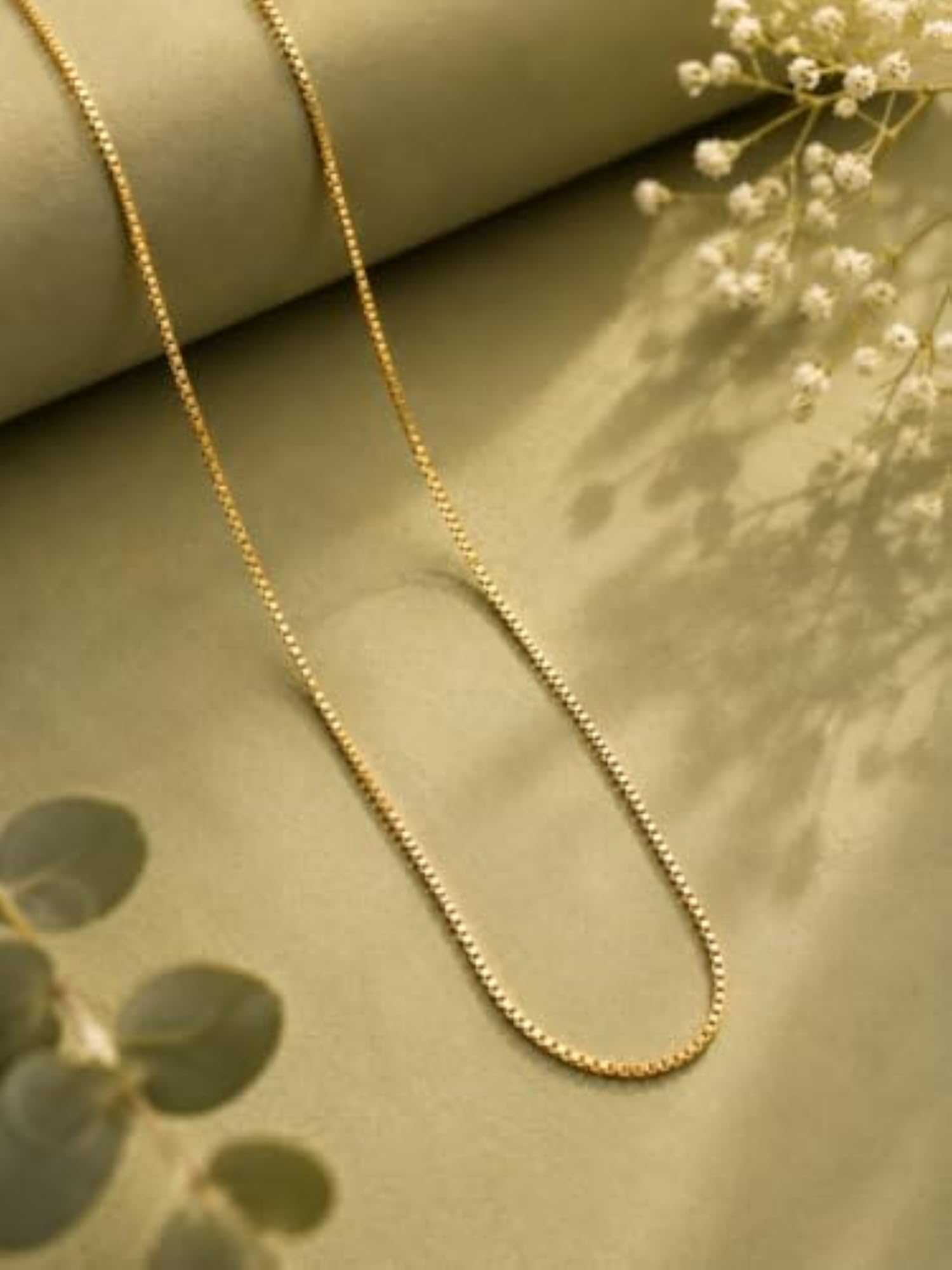 Stylish Plated Lightweight Daily Wear Chain Necklace