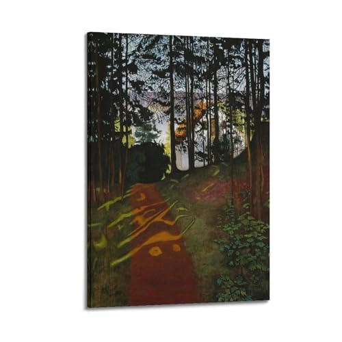Poster Sun Gleam Harald Sohlberg grand format 50x75 pour décoration murale salon et bureau modern
