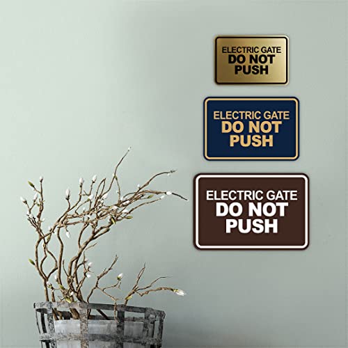 Panneau de portail électrique Do Not Push pour protéger votre motorisation - 5