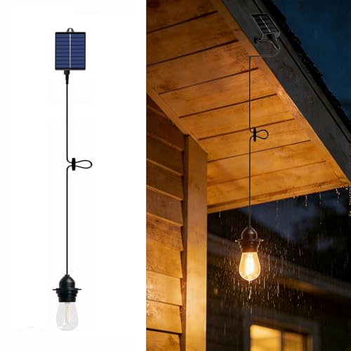 Solar Powered Pendant Lights with Dual USB/Solar Charging Remote 8 Modes