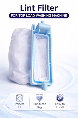Image of AMAZOR Washing Machine Magic Filter | Universal Lint Filter /Dust Filter /Waste Collector /Drain Jali for Semi & Fully Automatic Washing Machines (Compatible for haier. Height 13.5 Cm)