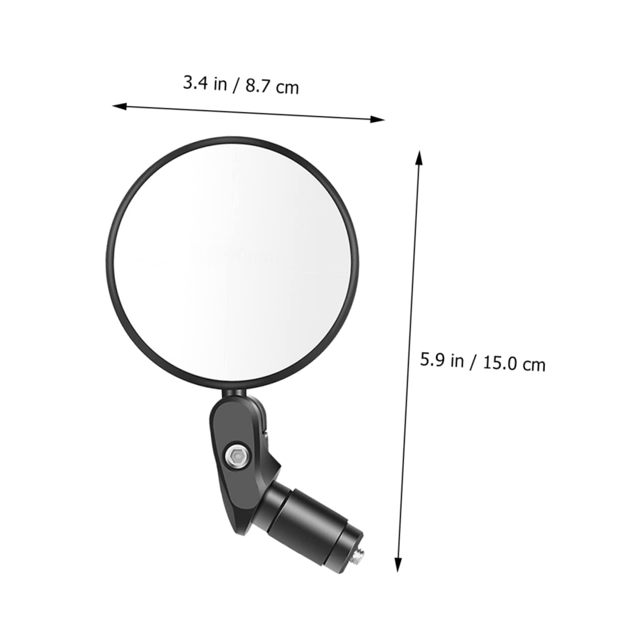 BESTonZON 1Pc Folding Bike Rearview Mirror Convex Handlebar Reflector for Enhanced Rear Vision Compact Design for Safe Cycling Easy Tool Installation