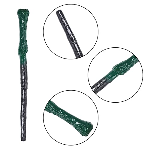 Obmwang Wizard Costume Set Novelty Wizard Glasses Striped Tie And Magic Wand Cosplay Costumes Accessories For Halloween thumb #3