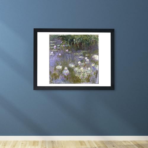 Affiche encadrée Claude Monet Nénuphars Spiffing Prints : impression d'art premium Taille M - 5