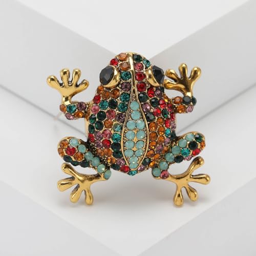 Image of Cute Frog Brooch and Pins for Women Men Lucky Brooches Gift