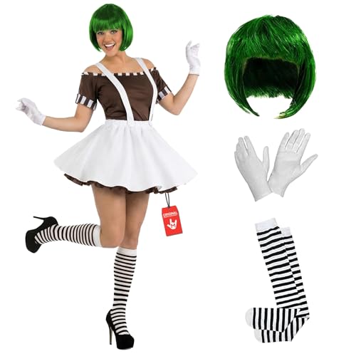 Fun Shack Costume Lutin Chocolatier Femme, Déguisement Nain Chocolaterie, Carnaval et Halloween, M