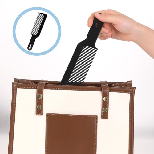 3 Peines para Barbero Resistente al Calor Negro miniatura 6