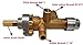 Propane Fire Pit Main Control Brass Safety Valve Kit Replace Parts, Include Valve Kit, Connecting tubes,Tilt switch and Safety Device Ignition Component Pilot Kit