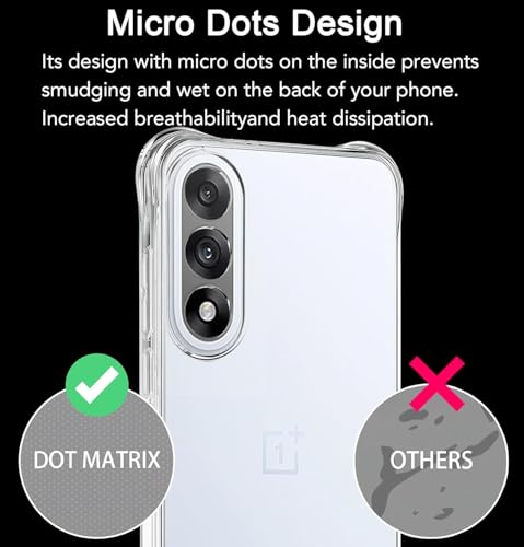 Image of REALCASE Silicone Oneplus Nord 5 5G Back Cover Case, Scratch Resistant Protective Crystal Clear Transparent Shock Proof Bumper Back Cover Case for Oneplus Nord 5 5G