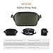 K&F CONCEPT 2 in 1 Sling Bag Everyday Shoulder Bag & Multifunction Photography Crossbody Camera DSLR Backpack Portable Bag Black-Green