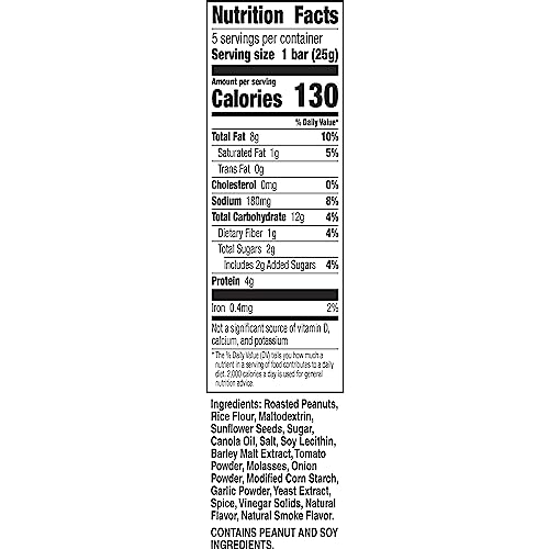 Image of Nature Valley Savory Nut Crunch Bars, Smoky BBQ, 0.89 oz, 5 bars (Pack of 2)