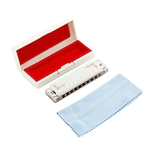 PacuM Harmonica par Instrument Key 10 Trous 20 Tons Harmonica Diatonique Peigne Transparent avec Couvercle Blanc Instruments de Musique Professionnels Harmonica - Les Beatles, Paul McCartney, John Lennon, RIngo Starr, George Harrison PacuM Harmonica par Instrument Key 10 Trous 20 Tons Harmonica Diatonique Peigne Transparent avec Couvercle Blanc Instruments de Musique Professionnels Harmonica – Image 7