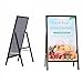 LED Poster Stand, Floor-Standing Advertising Display Light Box, Sign Stand for Coffee Shops & Hotels(80 * 120cm)