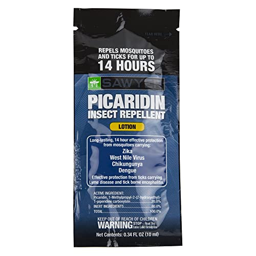 Sawyer Products SP56114 20% Picaridin, Insect Repellent Lotion, 0.34-Ounce, 14 Individual Lotion Packets