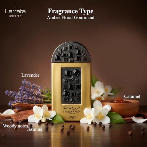 Image of Lattafa Pride Maharajan Gold Long Lasting Unisex Eau De Parfum- 100ml (Maharajan Gold)