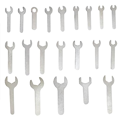 Albedel 1.5-2mm Thin Brake Wrench Adjusting Offset Bolts Wrench Set Bicycle Tool Kit Spanner Cone Wrench Bike Cycling 4-24mm 21 Sizes