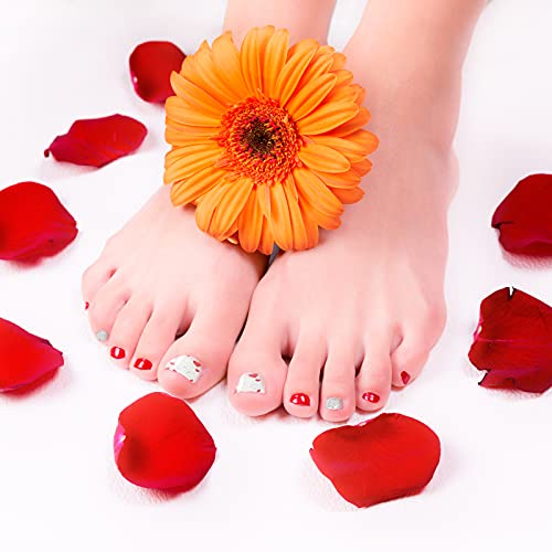 308 Pieces 14 Sheets Full Toe Nail Wraps Adhesive Toenail Wraps Toe Nail Polish Stickers Adhesive Toe Nail Wraps Diy Glitter Toe Nails Manicure Decals With 2 Pieces Nail Files (Art Style) #TOP5