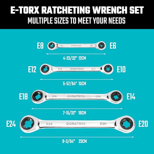 DURATECH Ratcheting E-Torx Wrench Set