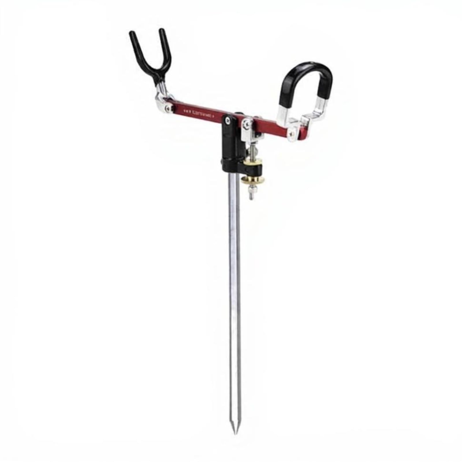 F Fityle Soporte para Caña de Pescar de Acero Inoxidable con Soporte Fijo Ajustable Base Estable y Duradera Cuerpo de Metal Templado y Ligero Instalación