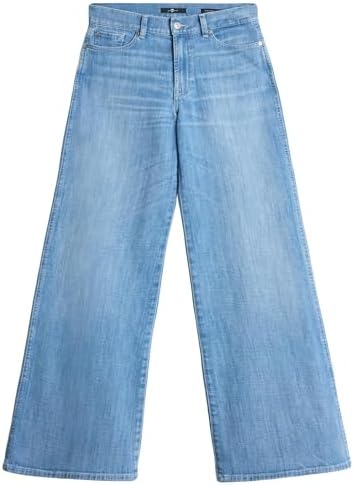 7 For All Mankind Lotta Cropped Charleston,Light Blue,31W