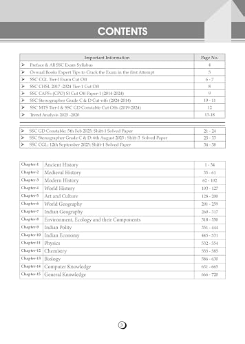 Image of Oswaal SSC General Studies 15 Years Question Bank English Medium | 4100+ MCQs Tier-1 Chapter-wise & Topic-wise | SSC CGL, CHSL, MTS, CPO | Previous Years 2011-2025 | For 2026 Exam