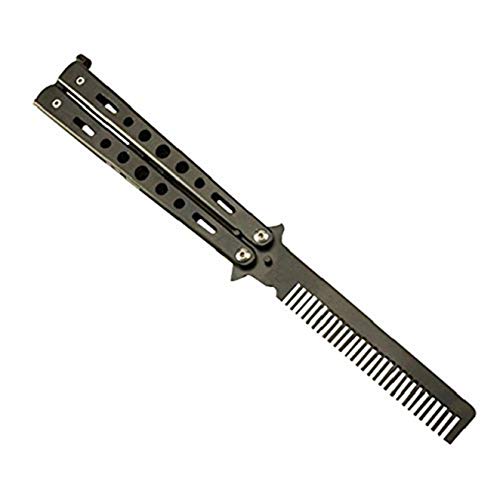 Harlorki Sport Indoor Outdoor Use Stainless Steel Practice Training Butterfly Comb Hair Styling Tools Accessory #TOP3