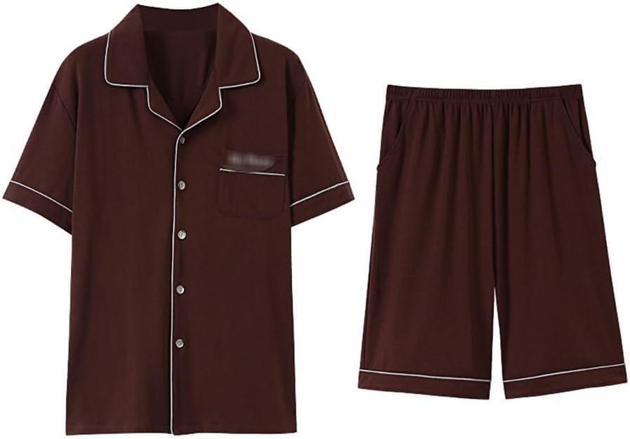 Men's Pyjamas Thin Section Short-sleeved Shorts Home Wear Ice Silk Suit